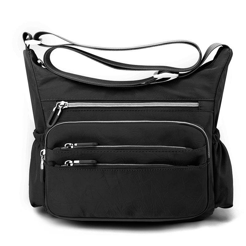 Simple Trendy Large Capacity Textured Nylon Women's Shoulder Bag