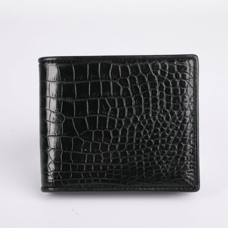 Men's Crocodile Leather Genuine Horizontal Business Fashion Men's Wallet