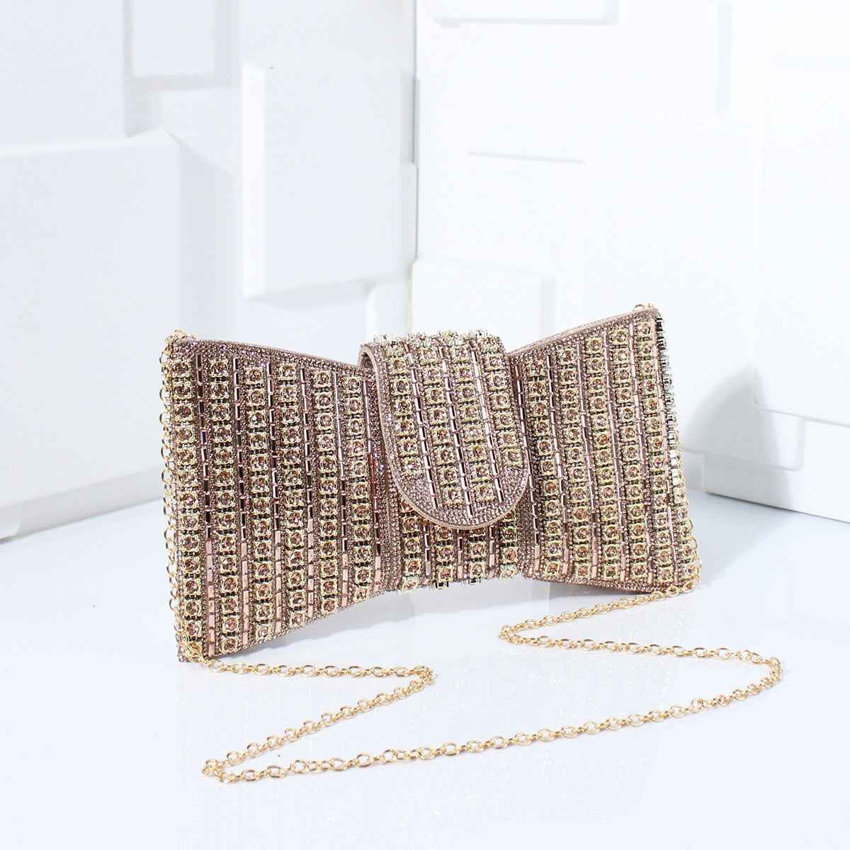 Durable Cool Beaded High-grade Clutch Butterfly Dinner Bag