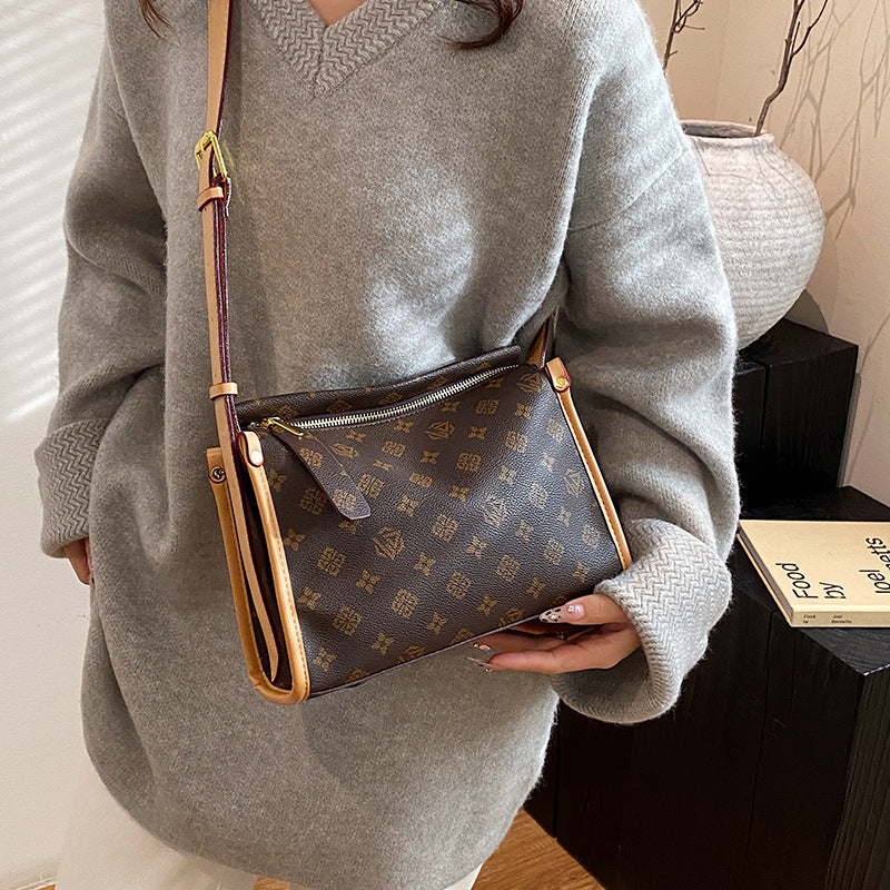 Women's High-grade Light Luxury Commuter Retro Printed Bags