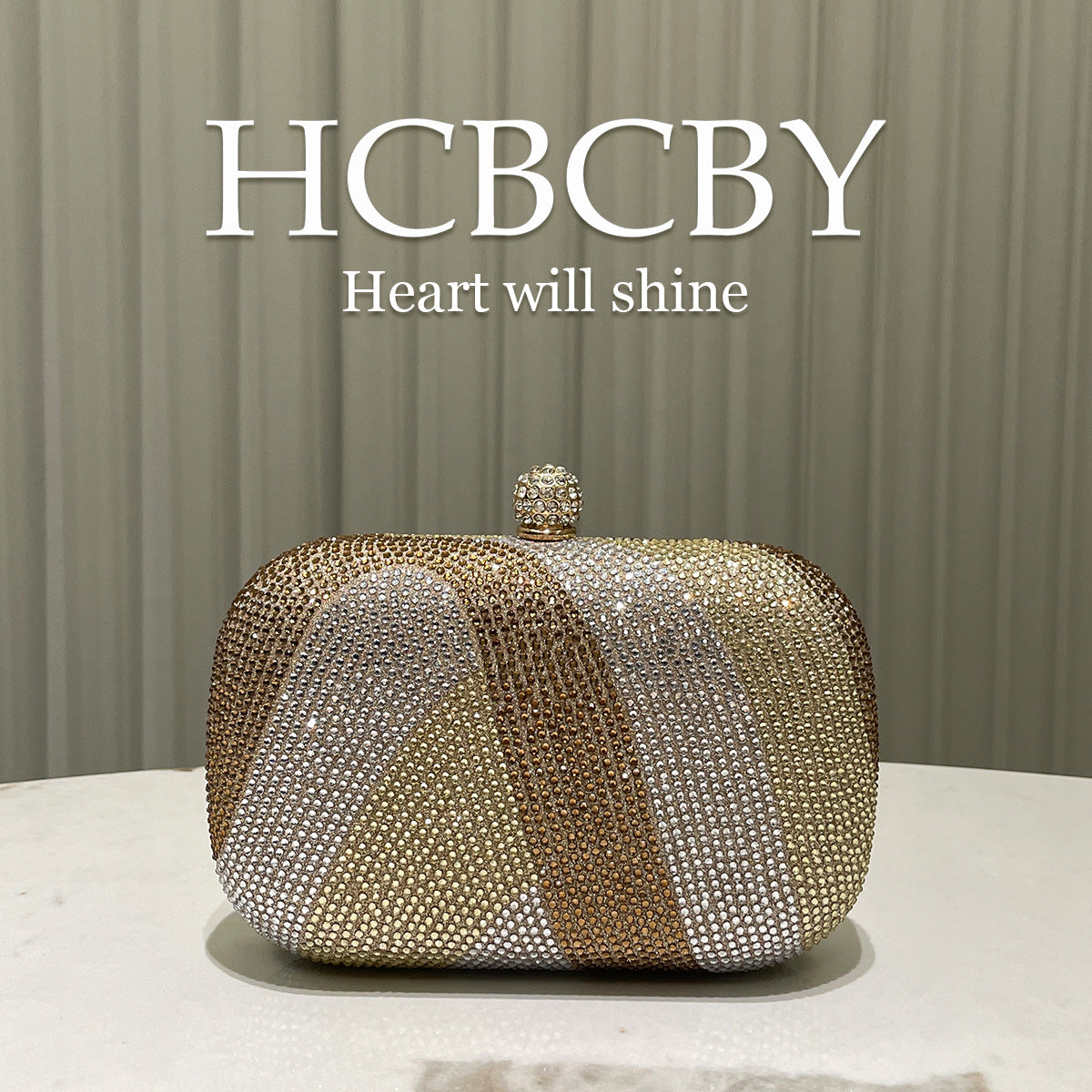 Women's Gorgeous Shiny Rhinestone Fashion Temperament Elegant Dinner Bag