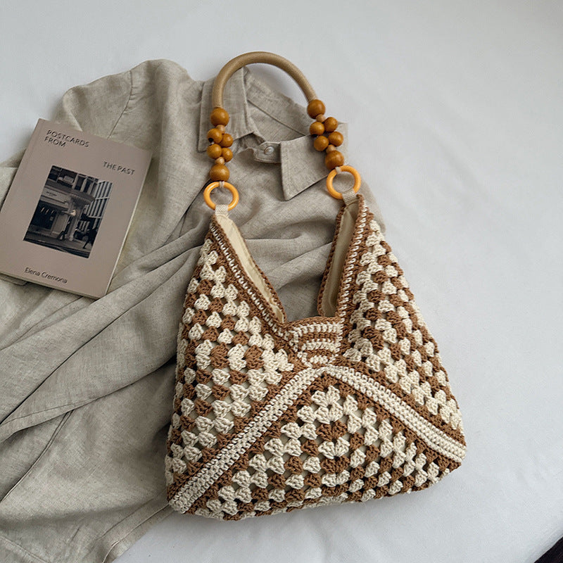 Large Capacity Woven Summer Fashion Straw Leisure Women's Shoulder Bag