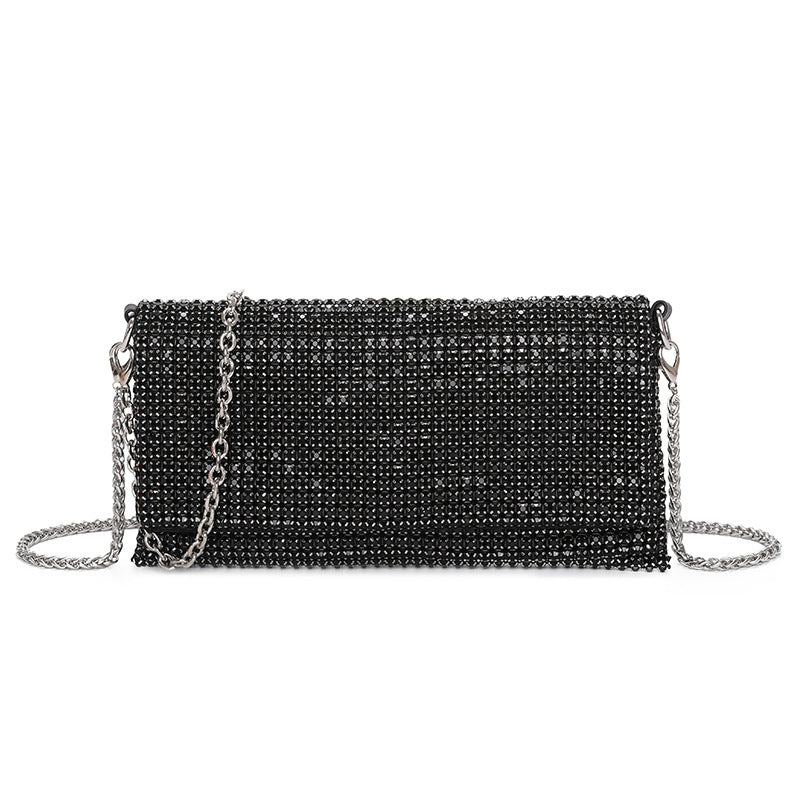 Women's Summer Chain Rhinestone Light Luxury Dinner Bag