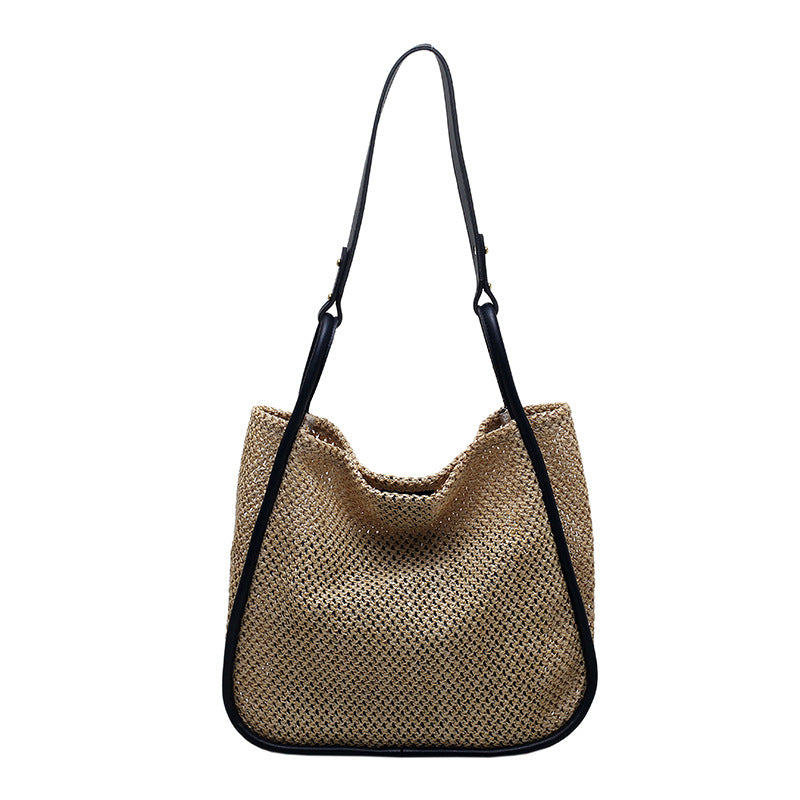 Women's Straw Woven Large Capacity Fashion Advanced Women's Shoulder Bag