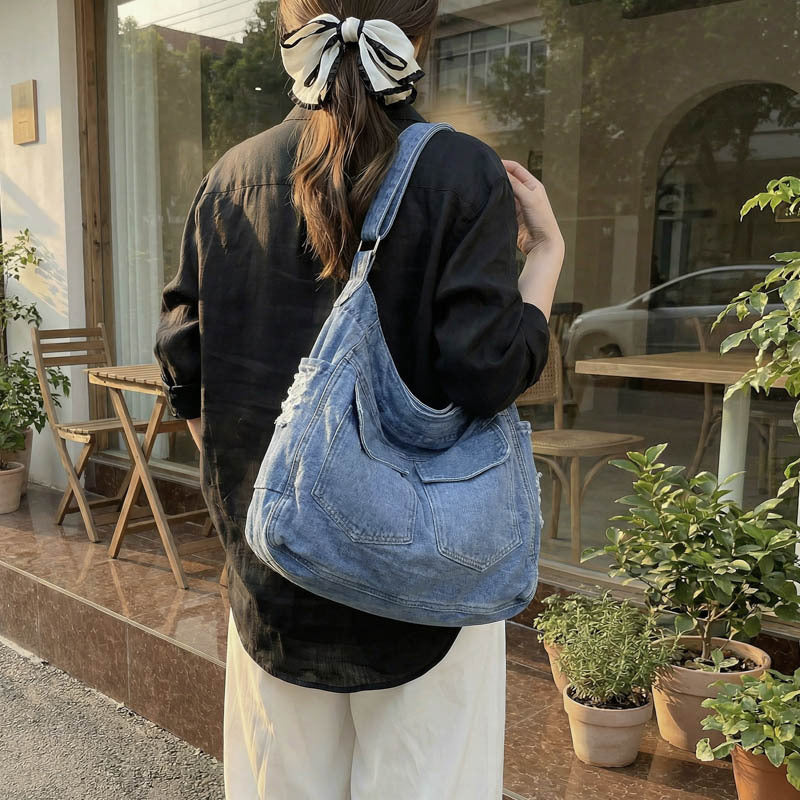 Denim Korean Style Literary Retro Lazy Bags