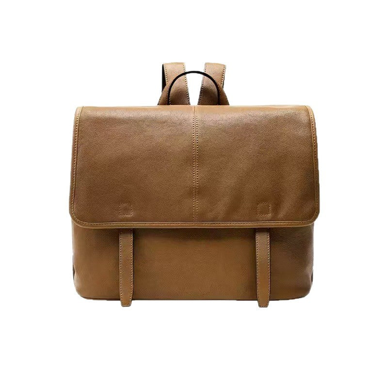 Series Vegetable Tanned Sheepskin Horizontal Board Leisure Backpack