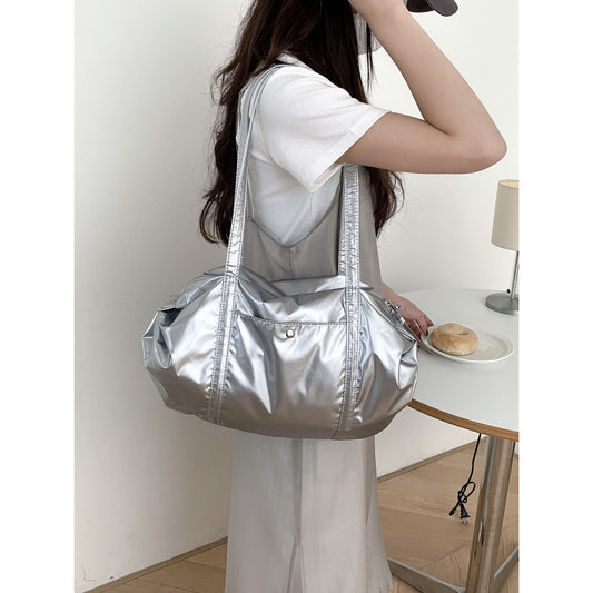 Korean Style Fashionable Simple Large Capacity Nylon One Women's Shoulder Bag