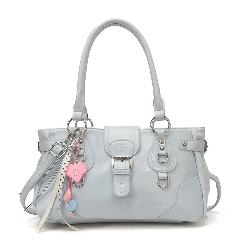 Women's Korean Style High-grade Motorcycle Large Capacity Versatile Western Women's Shoulder Bag