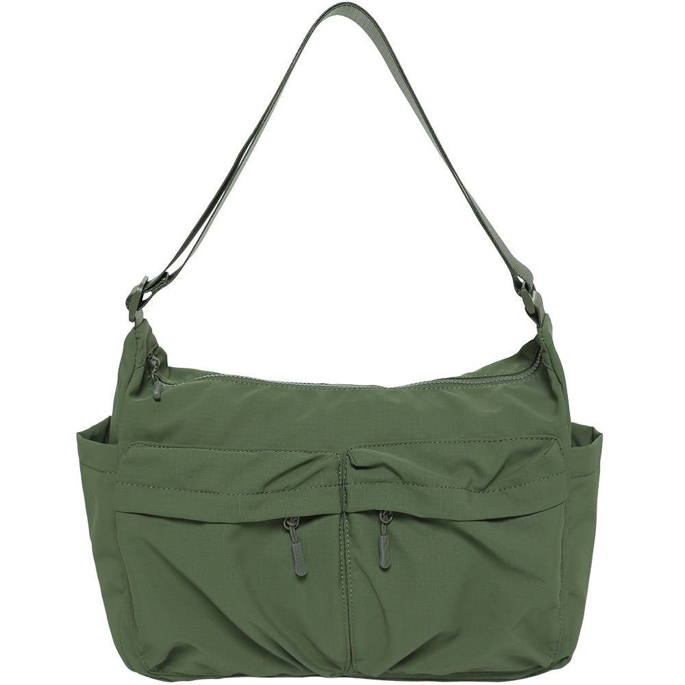 Women's & Men's Nylon Neutral Lightweight Waterproof Large Capacity Women's Shoulder Bag