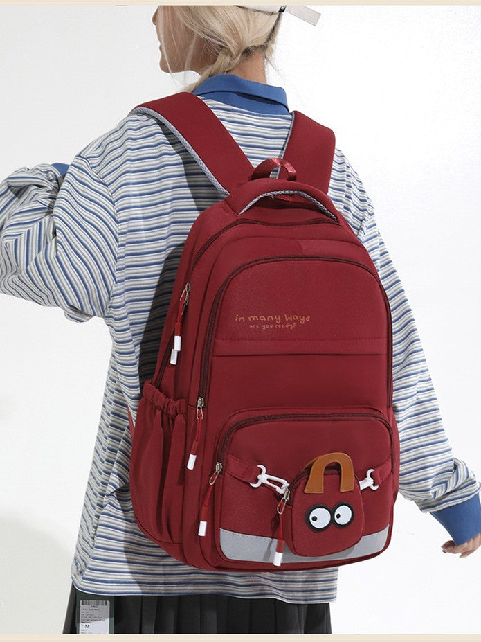 Women's Large Capacity Early High College Fashion Lightweight Burden Leisure Backpack