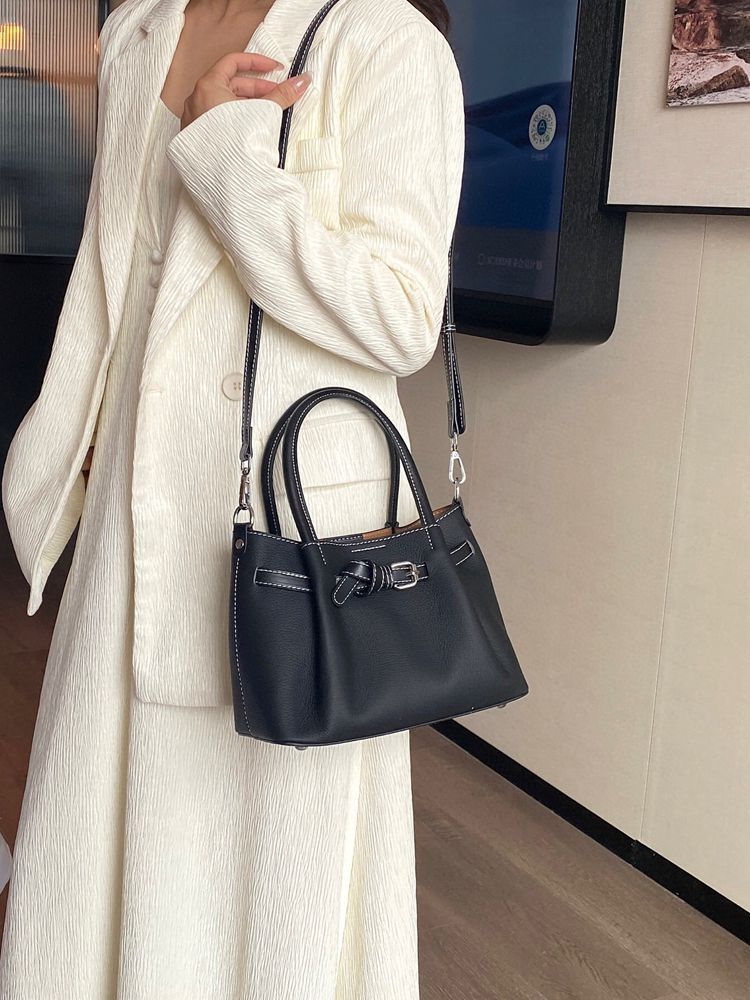 Women's High-grade Genuine Leather Dumpling Portable Vegetable Women's Shoulder Bag