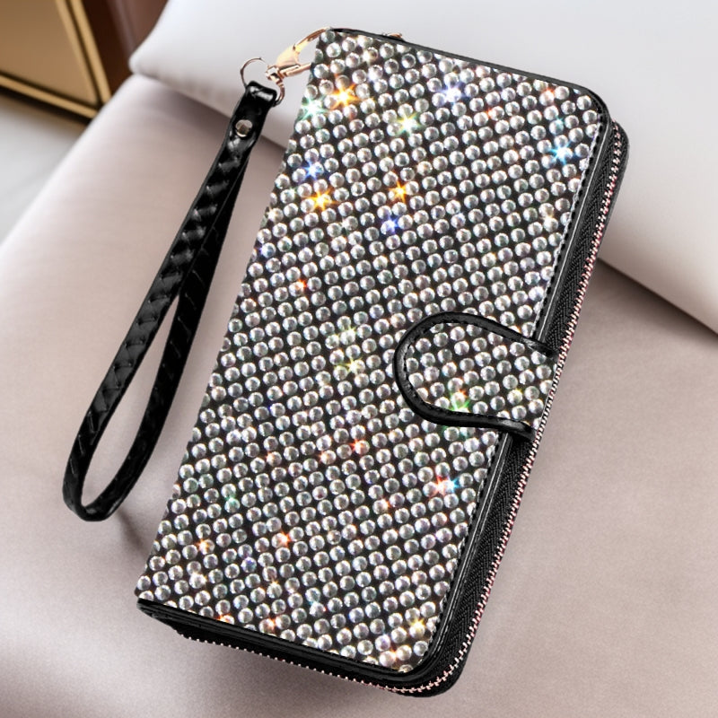 Rhinestone Full Diamond Zipper Fashion Hand Phone Bags