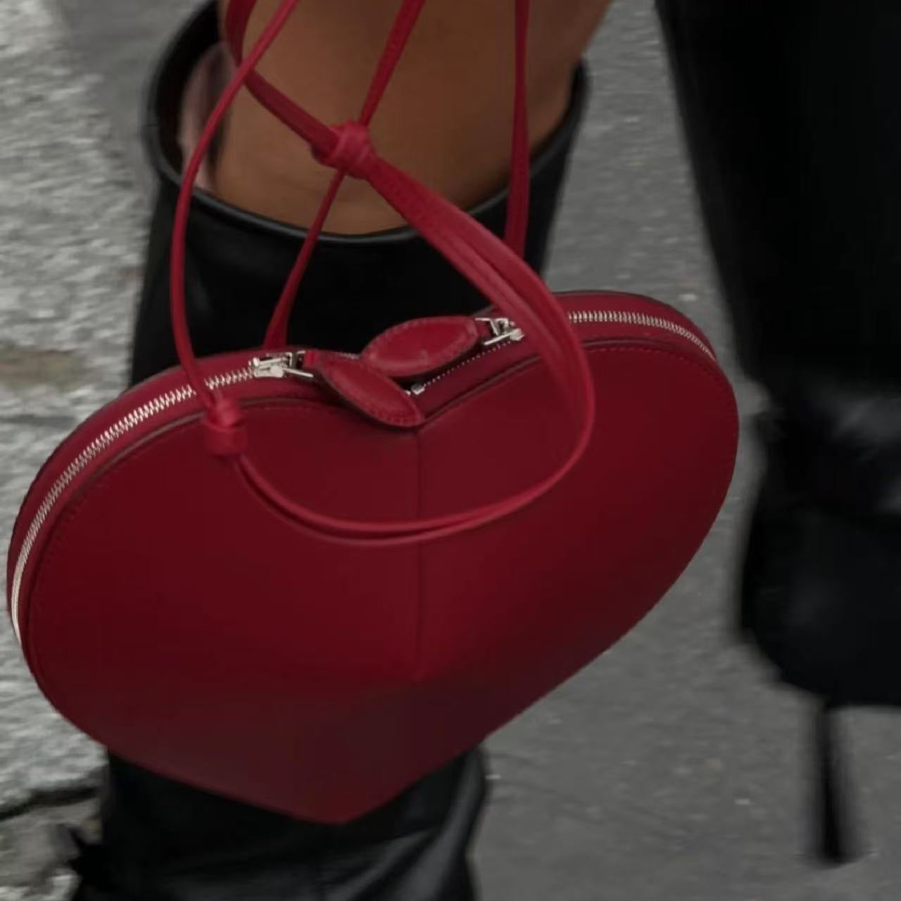 Genuine Leather Underarm High Texture Three-dimensional Bags