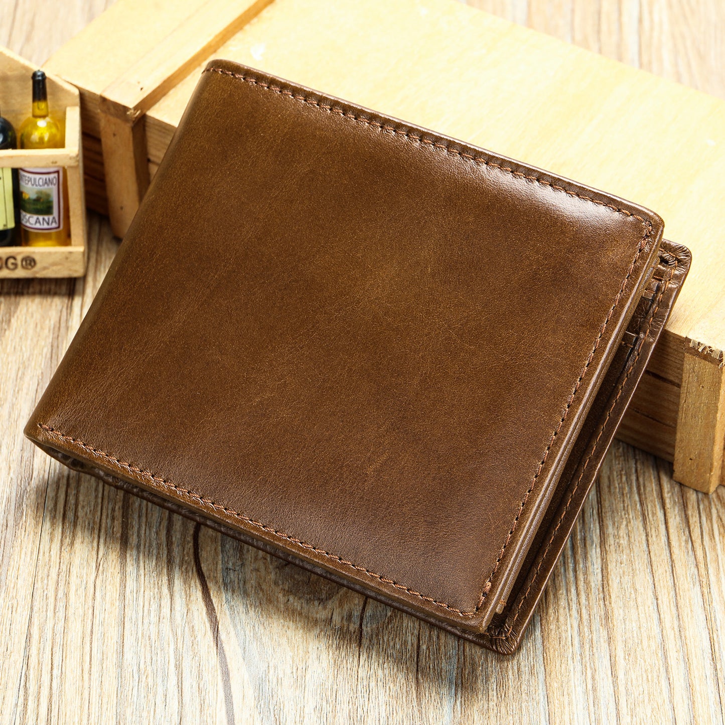 Men's Fashionable Elegant Leather For Man Leisure Men's Wallet