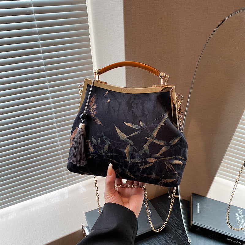 Women's Tassel Chinese Single Cheongsam Handmade Temperament Women's Handbag