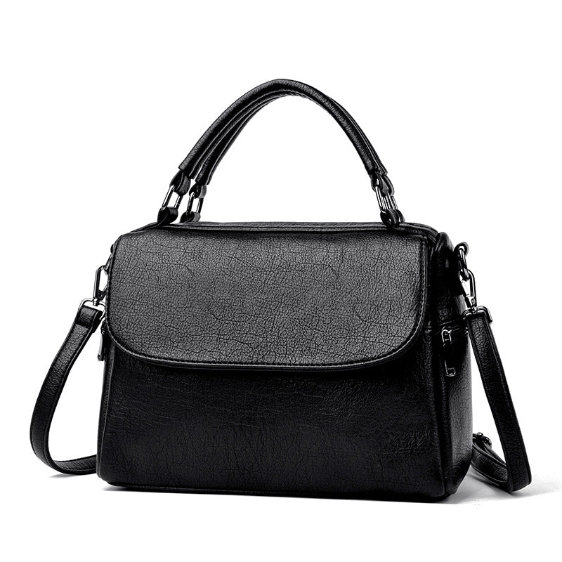 Women's Soft Leather High-grade Retro Fashion Commuter Women's Handbag