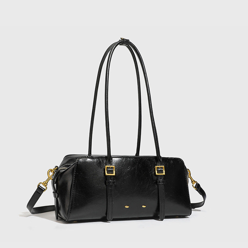 Women's Style Design Light Luxury Portable Underarm Bowling Fashion Tote Bag