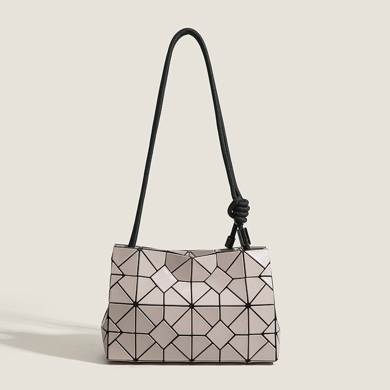 Trendy Geometric Rhombus Sequin Drawstring Fashion One Women's Shoulder Bag
