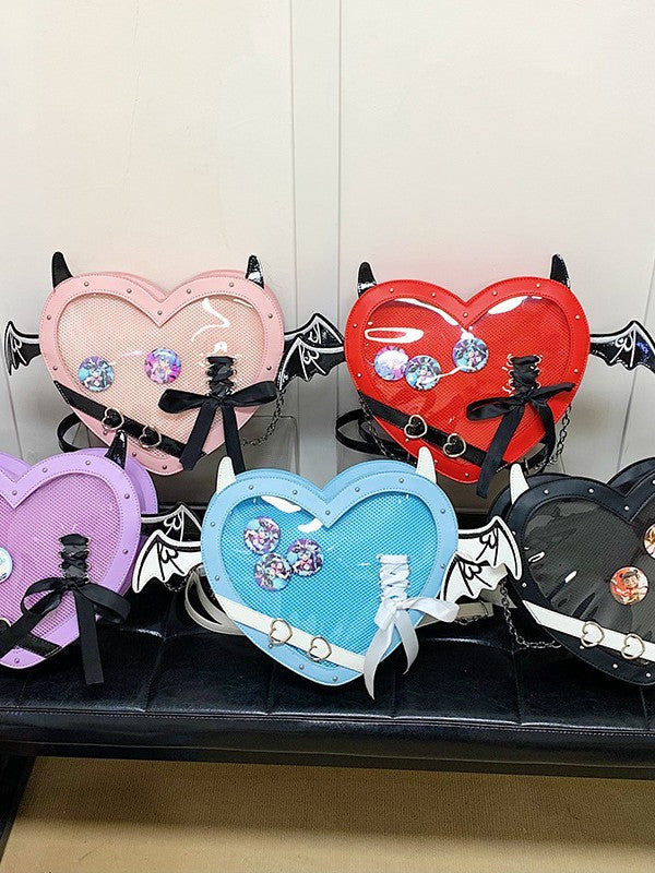 Women's Uniform Heart-shaped Gu Bar Cartoon Good-looking Women's Shoulder Bag