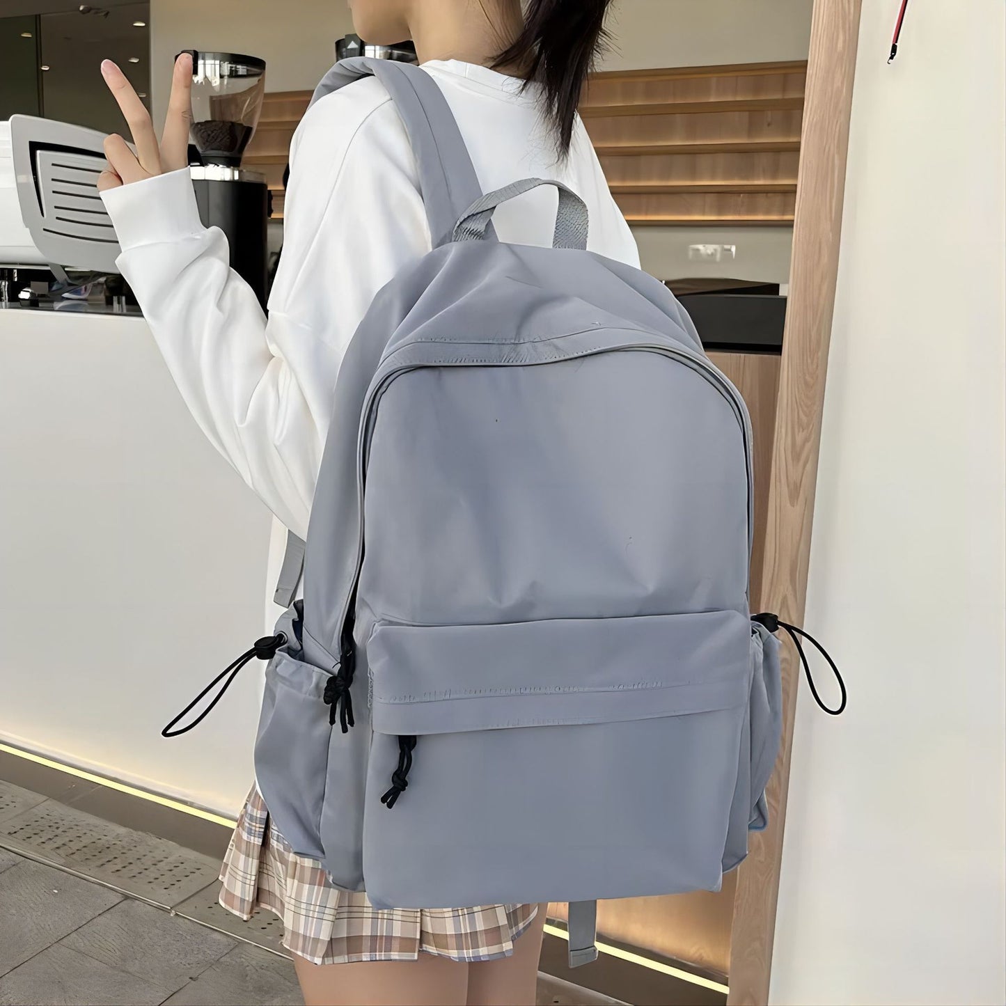 Men's Simplicity Large Capacity Style Junior High Leisure Backpack