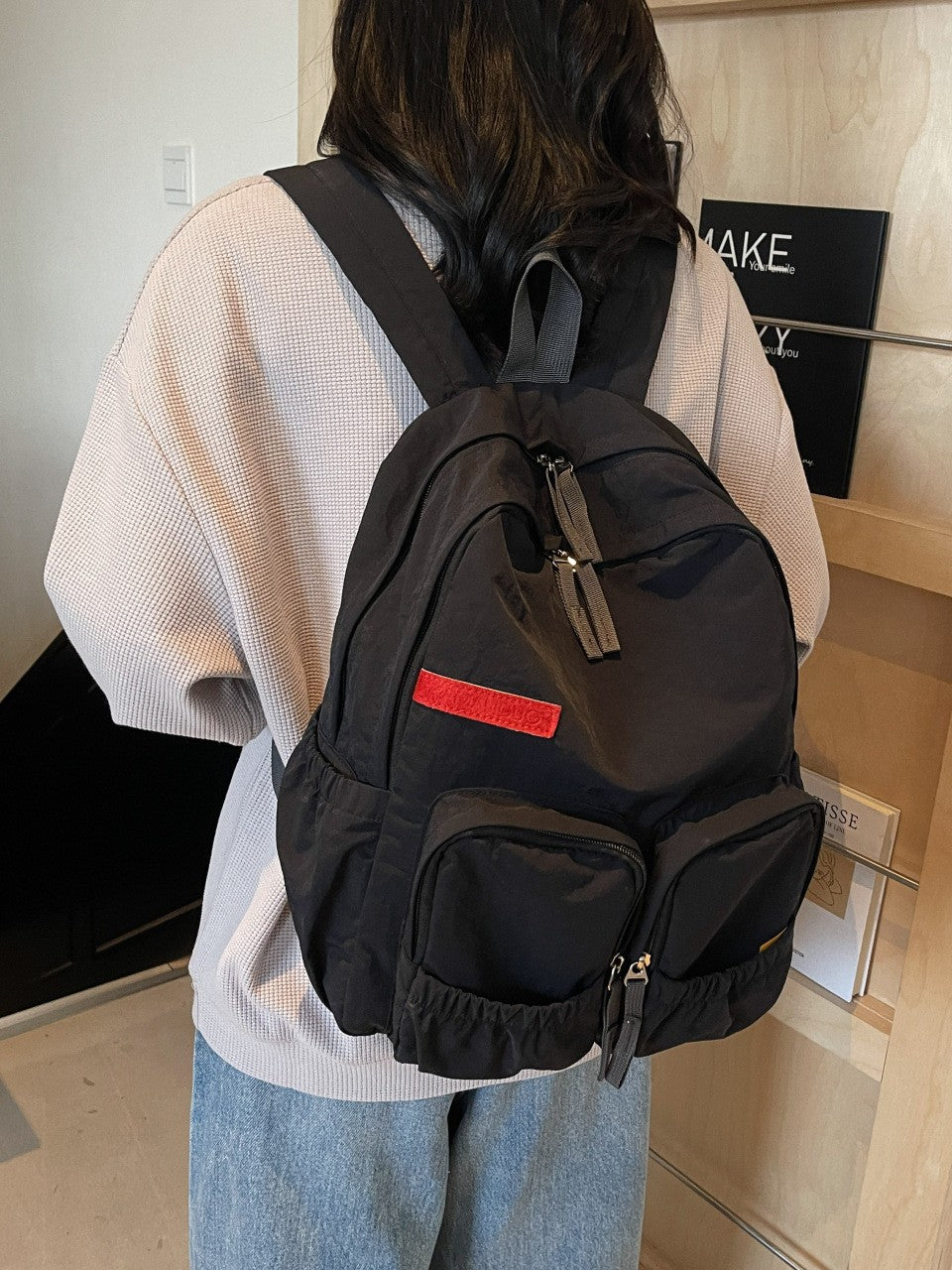 Women's College Simple Versatile Large Capacity Korean Leisure Backpack