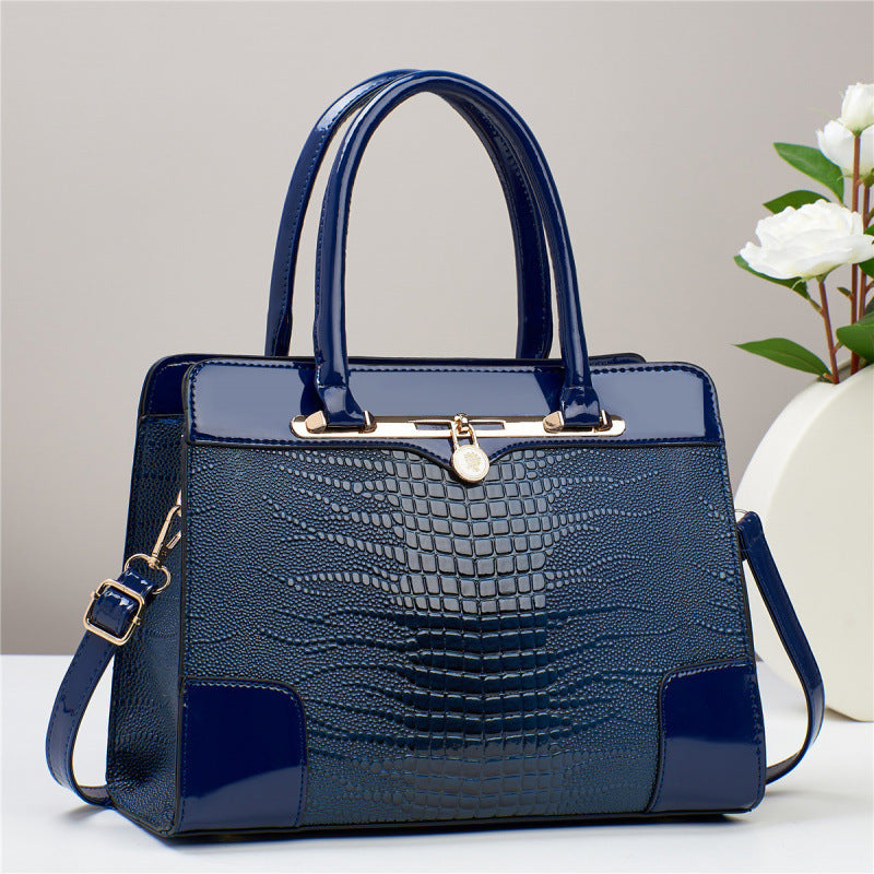 Women's Crocodile Pattern Fashion Mom Versatile Elegant Women's Handbag