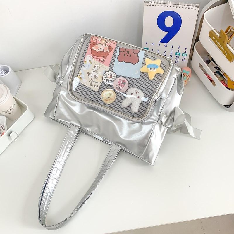 Butterfly Cartoon Double-sided Transparent Carrying Easy Matching Tote Bags
