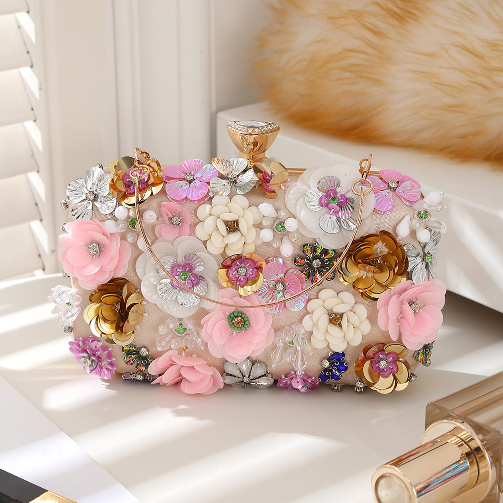 New Flower Stylish Textured Exquisite Diana Handbags