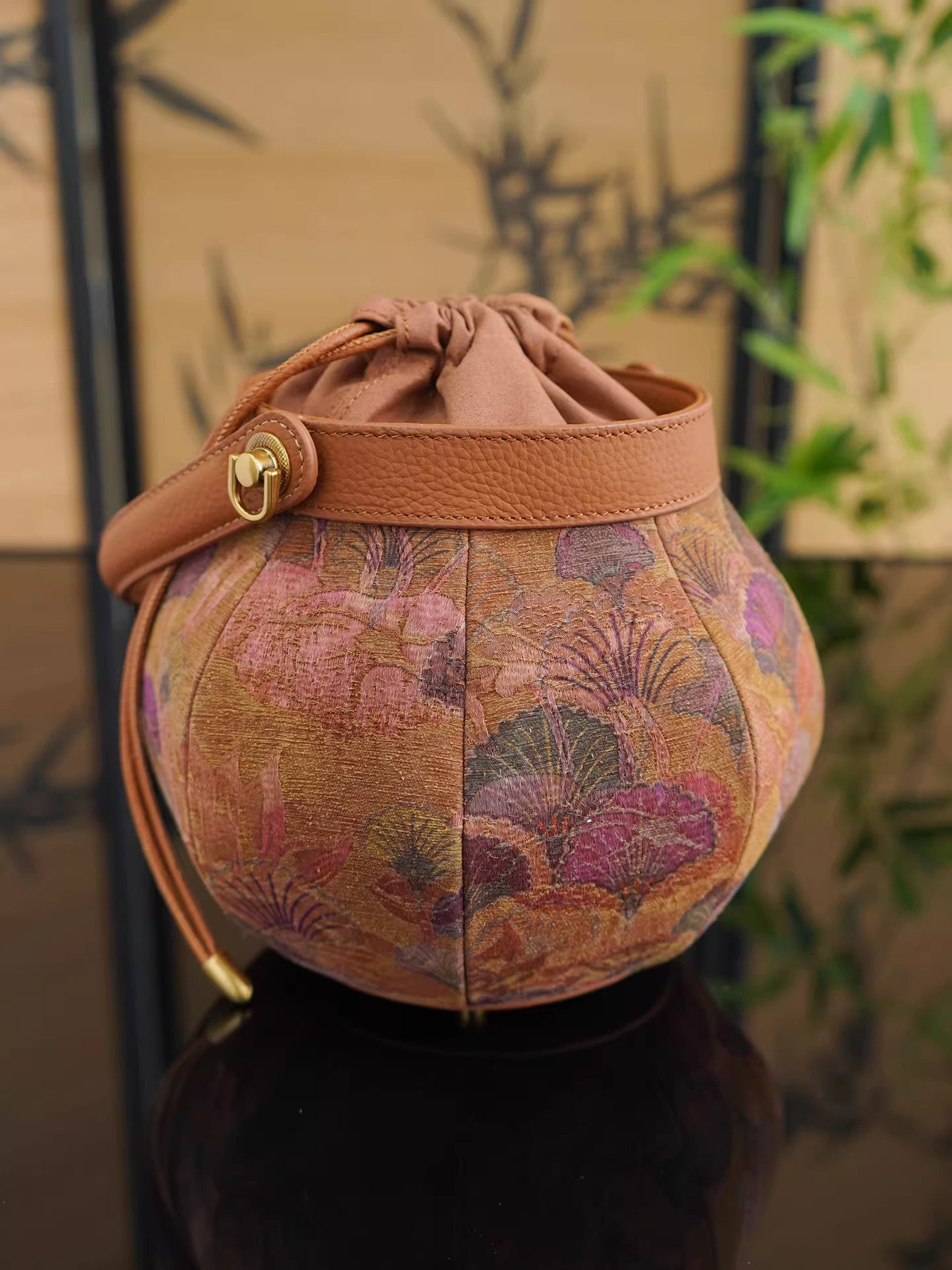 Goods Yarn Silk National Style Lantern Chinese Women's Messenger Bag