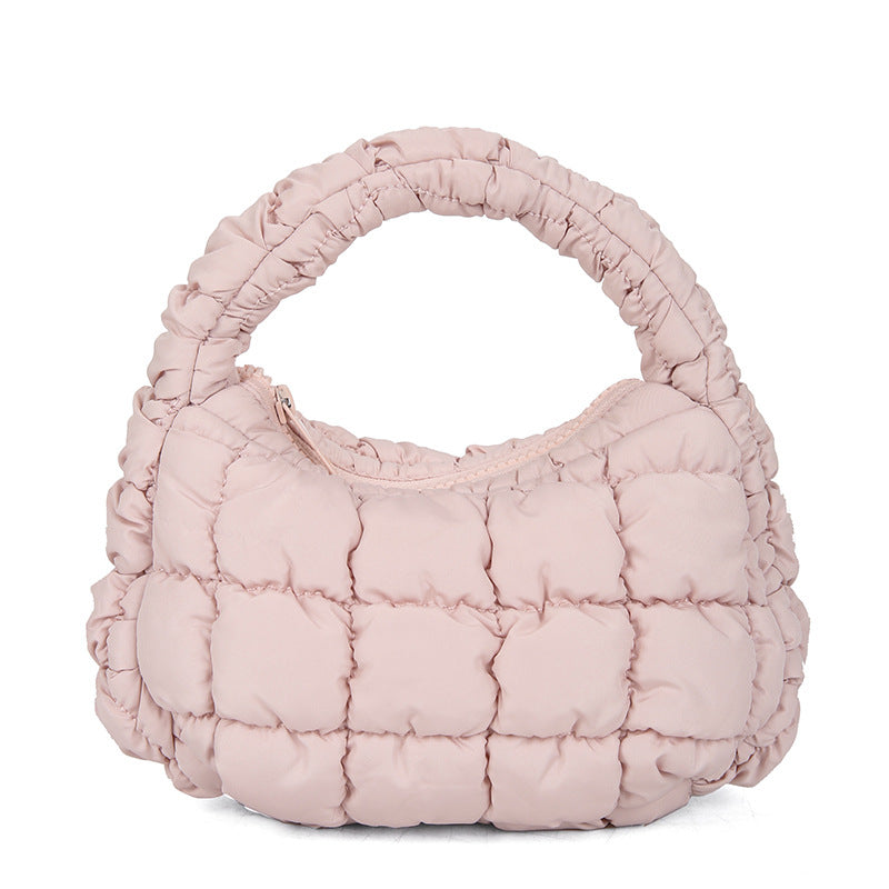 Women's Cloud Pleated Dumpling Puff Down Lightweight Portable Bags