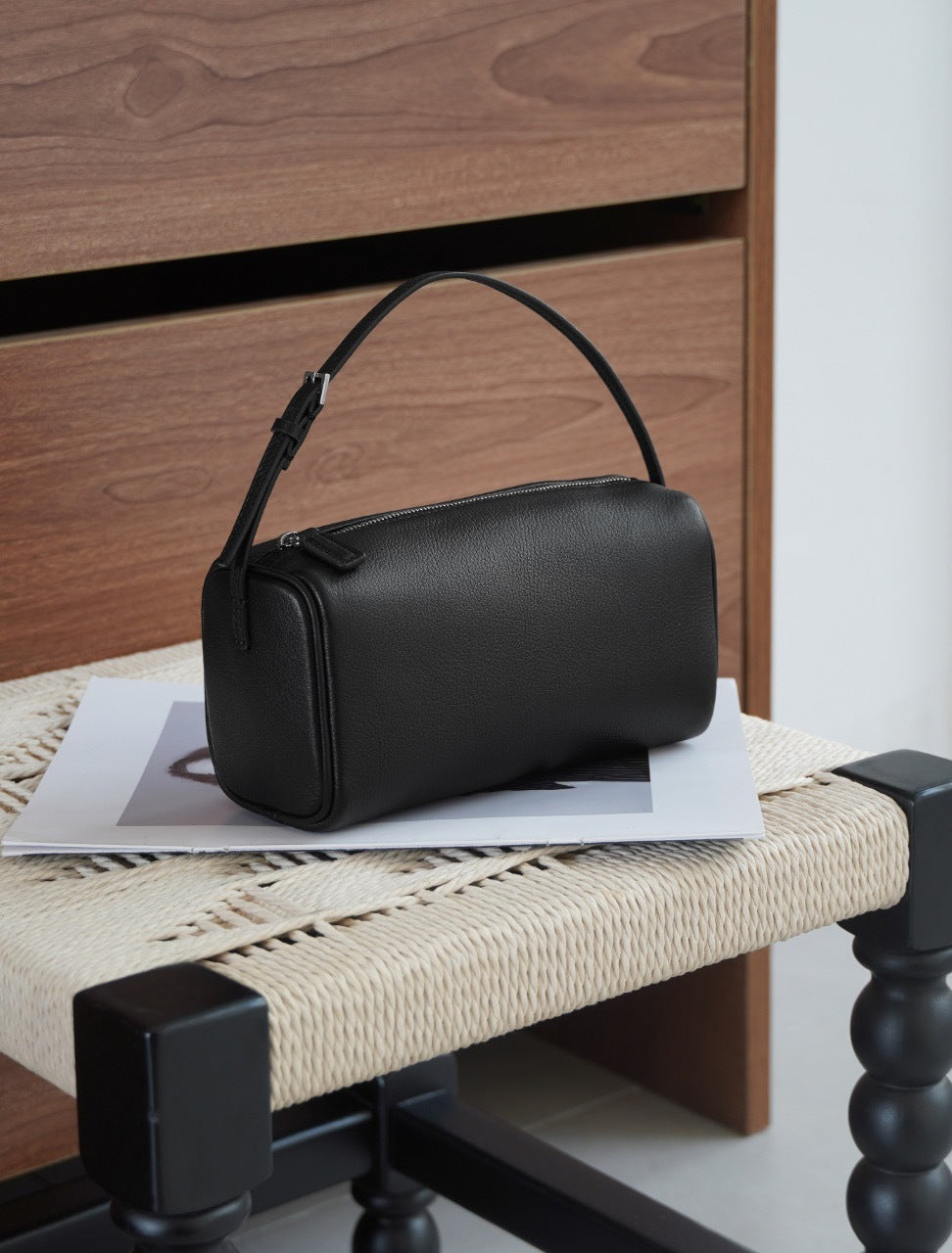 Pen Inside Outside Leather Steel Hardware High-grade Versatile Fashion Bags
