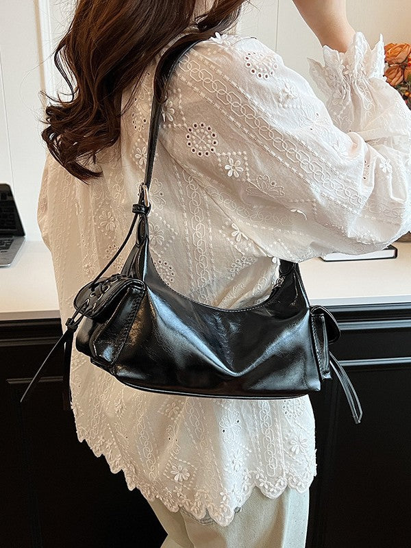 Women's Design Underarm Fashion Double Pocket Large Women's Shoulder Bag