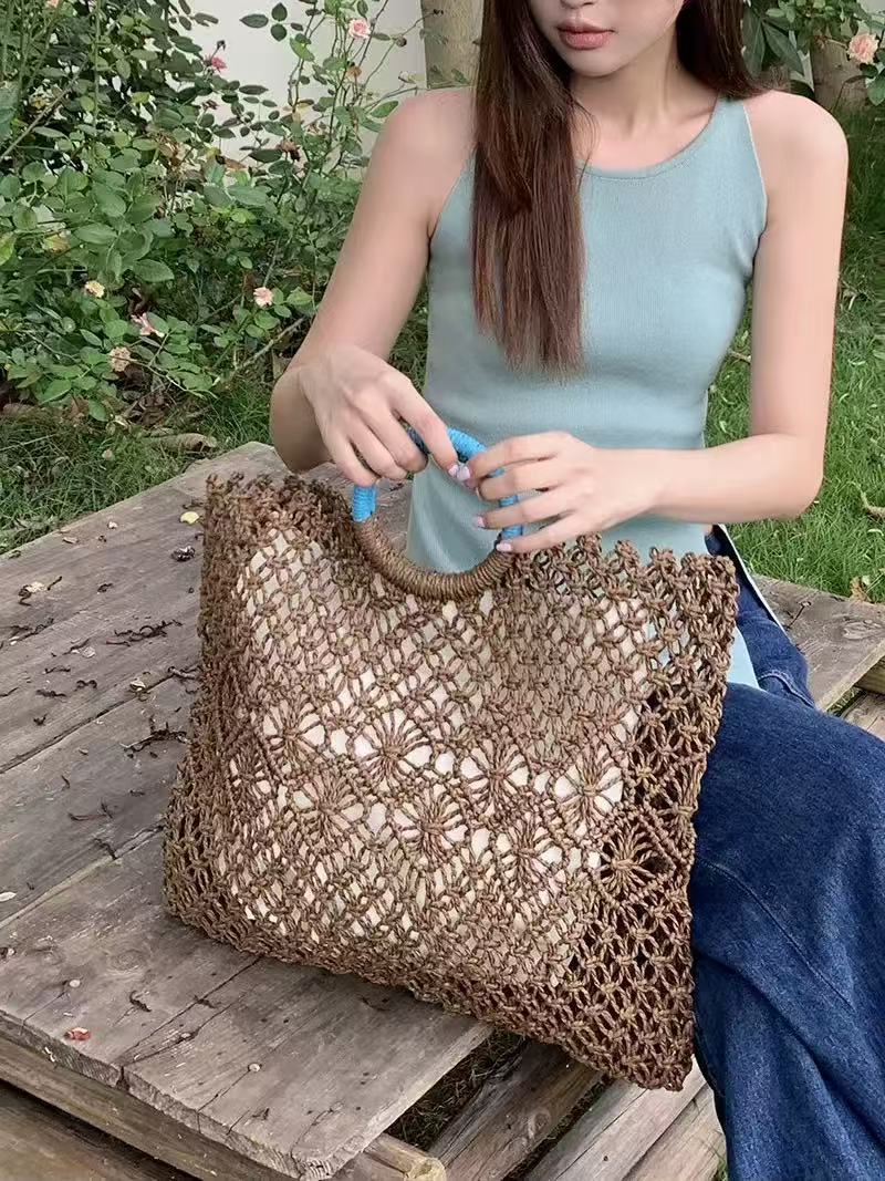 Women's Minority Straw Hand-woven Summer Beach Women's Handbag