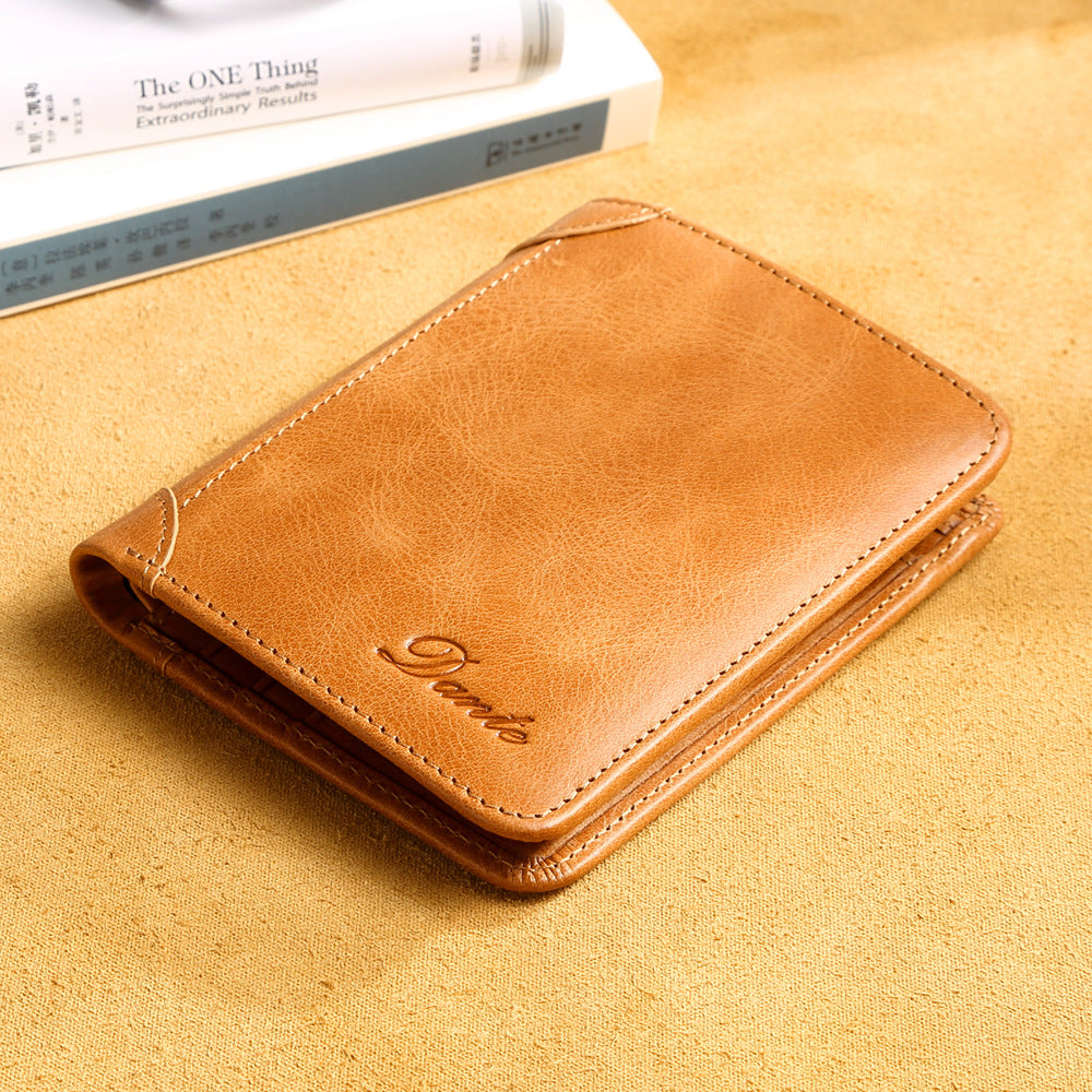 Unique Men's First Layer Cowhide Credit Men's Wallets
