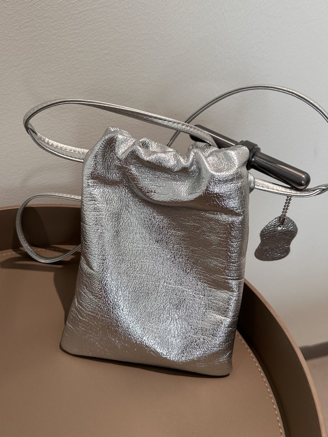 Women's Pleated Drawstring Mobile Cloud Mini Lightweight Women's Shoulder Bag