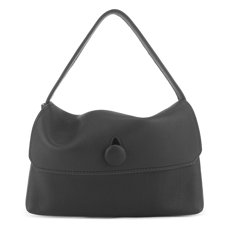 Women's Cashmere Suede Button Simple Mobile Portable Phone Bags