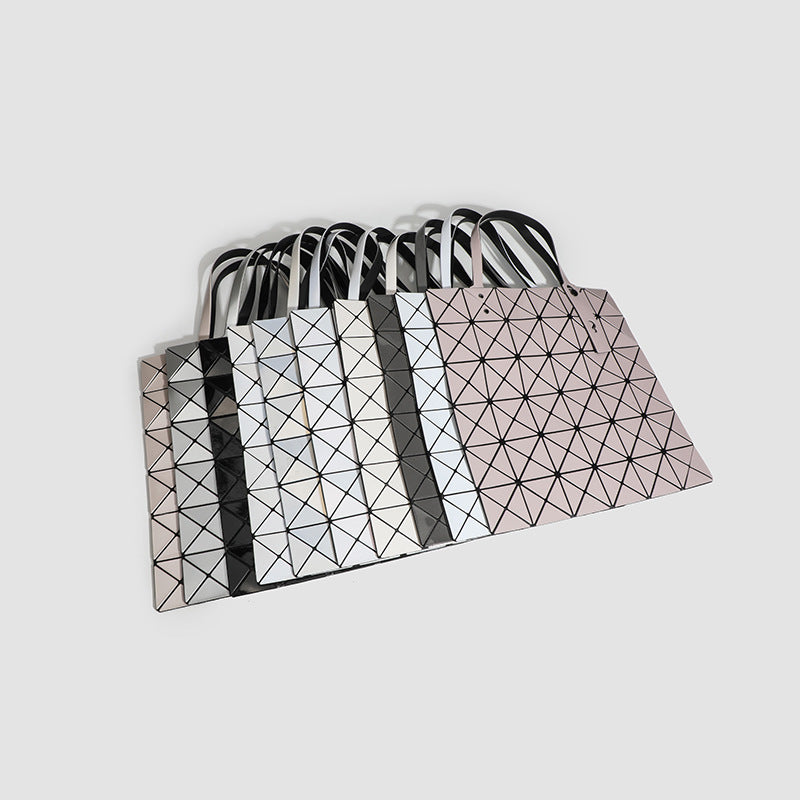 Creative Fashion Rhombus Folding Geometric Portable Women's Shoulder Bag