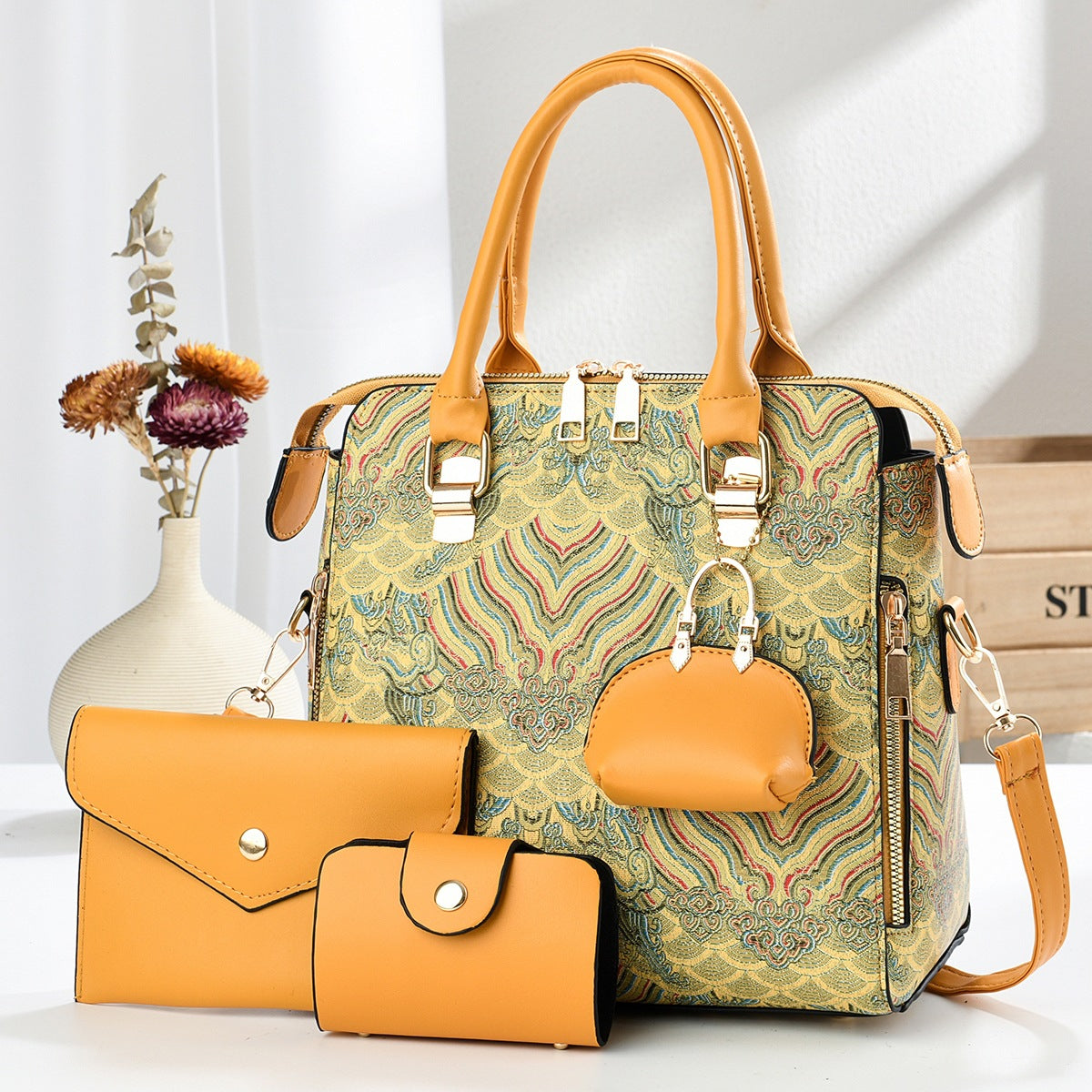 Women's Fashion Versatile Mother Match Sets Women's Handbag