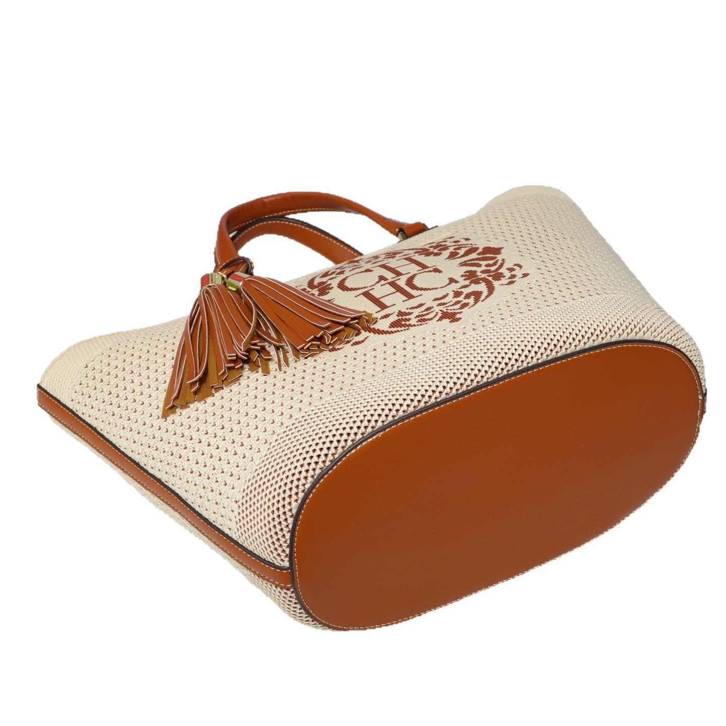 Women's Woven Vegetable Basket Flying Letter Design Bags