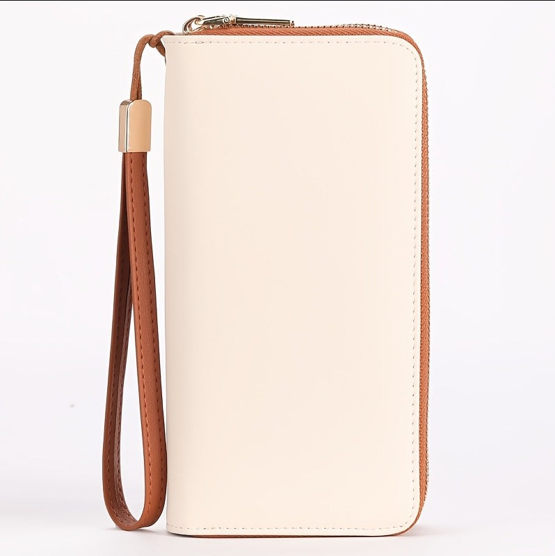Long Pu Leather Multifunctional Clutch Bank Storage Double Ladies Wallet