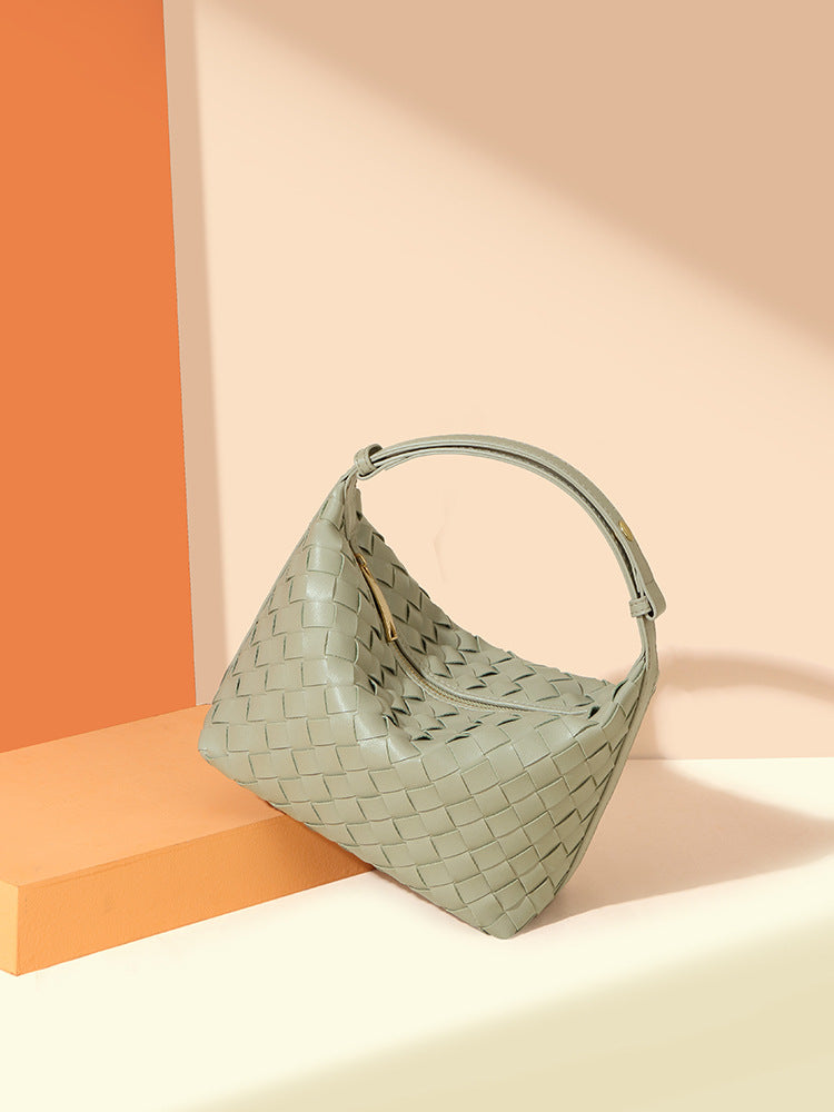 Women's Hand-woven Lunch Box French Minority Western Style Underarm Bag