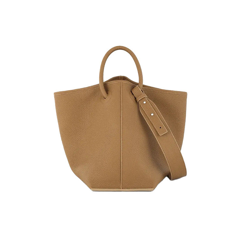 Women's Large Capacity Niche Basket Advanced Texture Bags