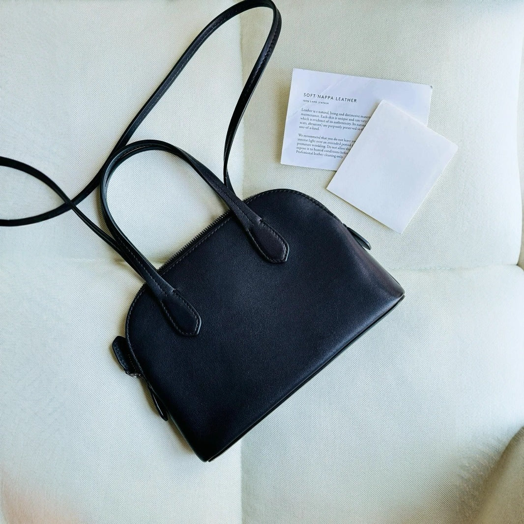 Female Niche Authentic Leather Sheepskin Shell Portable Commuter Bags