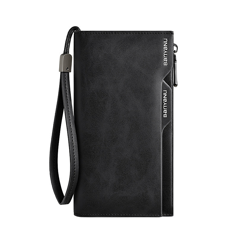 Men's Store Cowhide Long Multiple Slots Large Capacity Independent Detachable Men's Wallet