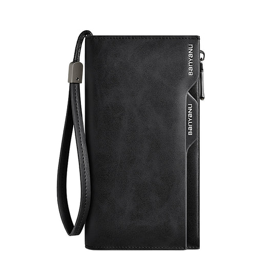 Men's Store Cowhide Long Multiple Slots Large Capacity Independent Detachable Men's Wallet