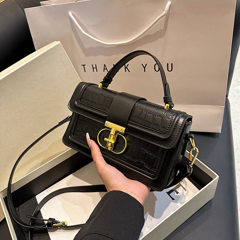Women's Style Retro Summer Textured Personality Stone Small Square Bag