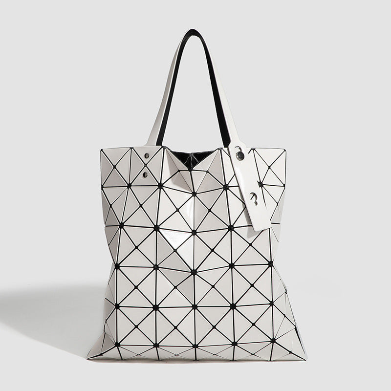 Geometric Rhombus Magic Color Large Capacity Everyday Joker Lightweight Single Women's Shoulder Bag