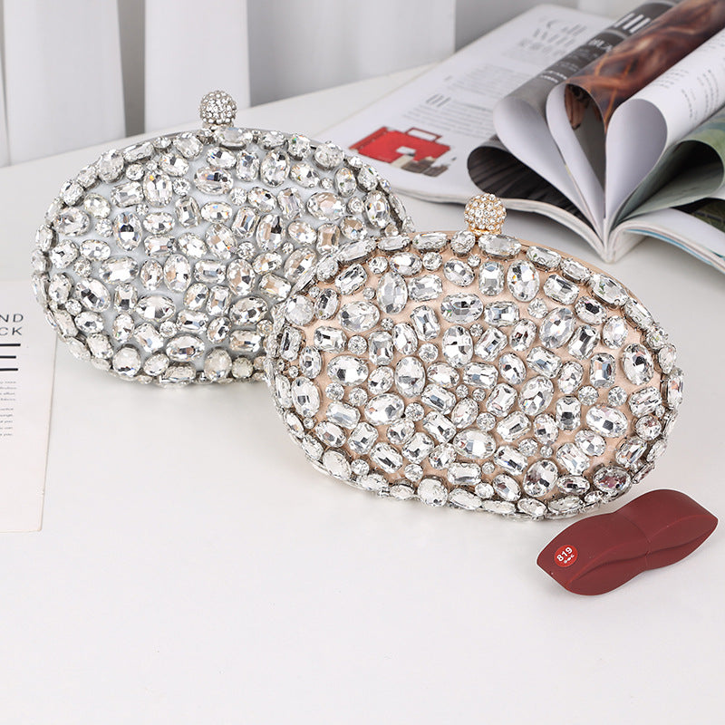 Women's Fashion Diamond Full Clutch Personalized Dress Bags