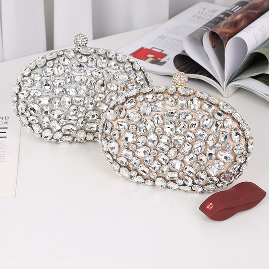 Women's Fashion Diamond Full Clutch Personalized Dress Bags