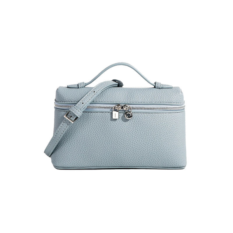 Women's Lunch Box Genuine Leather Portable Pouch Light Women's Shoulder Bag